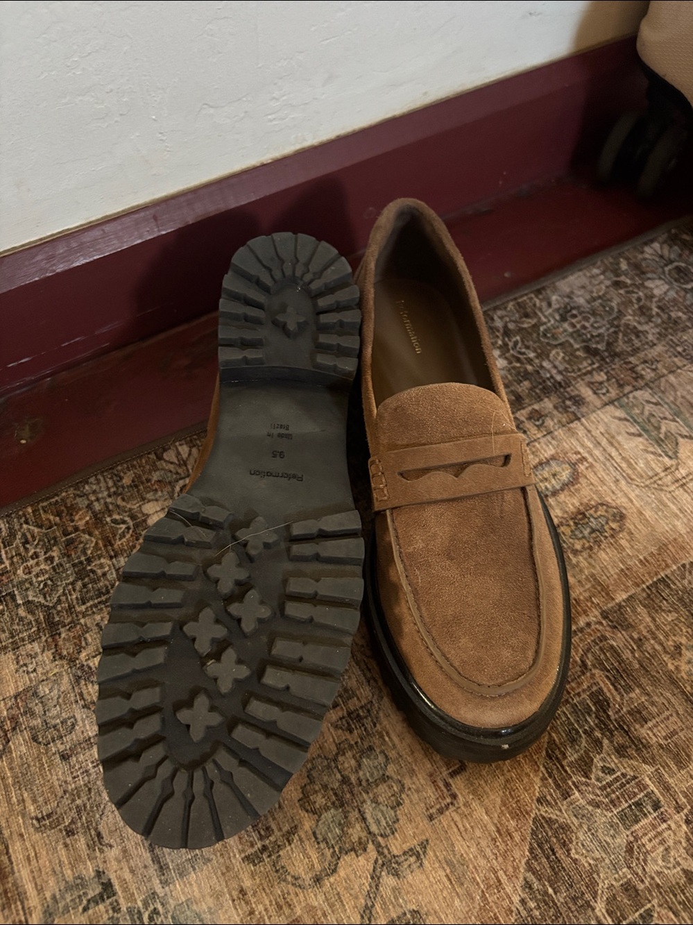 Reformation Agathea Chunky Loafer brown - Size 9.5 - Picture 7 of 8